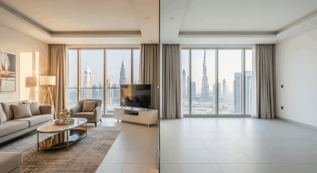 furnished vs unfurnished