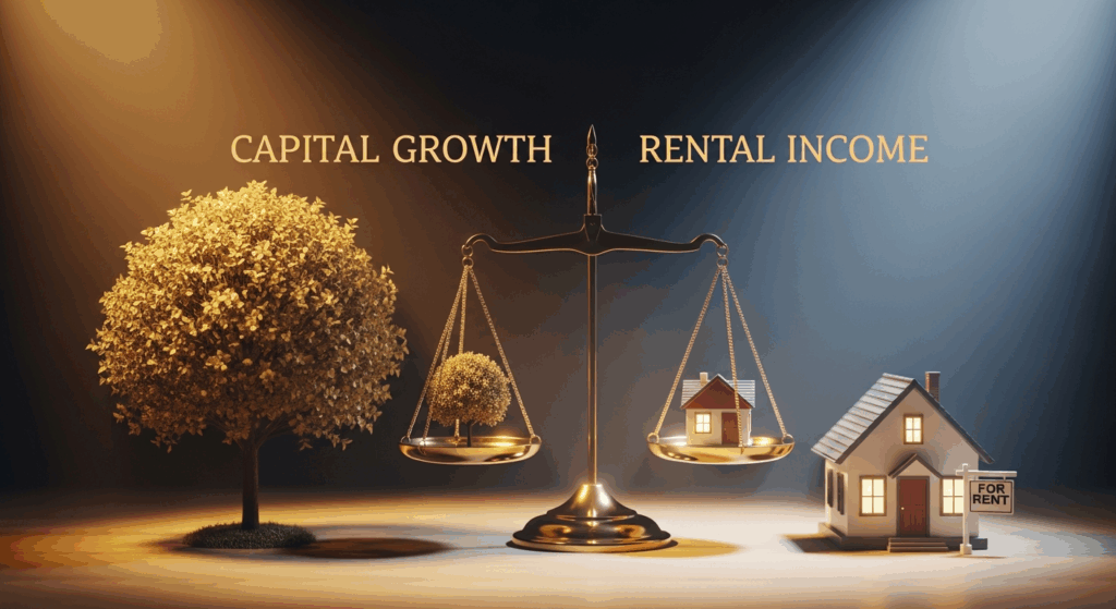 balancing capital growth and rental income