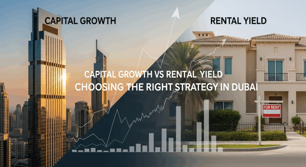 Capital Growth vs Rental Yield: Choosing the Right Strategy in Dubai